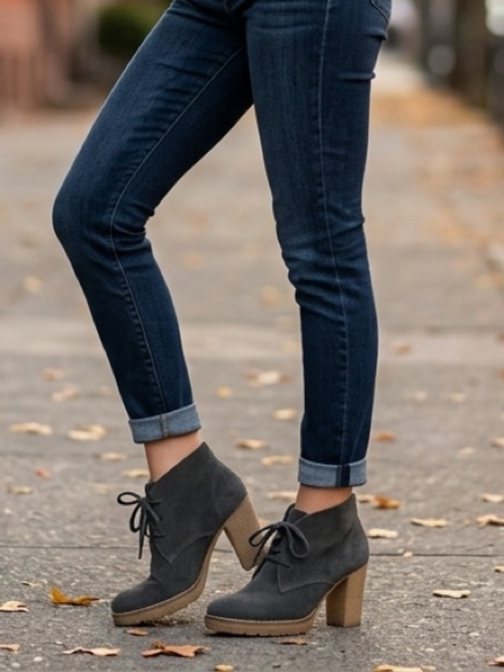 J. Crew Lace Up MacAlister Heeled Ankle Booties